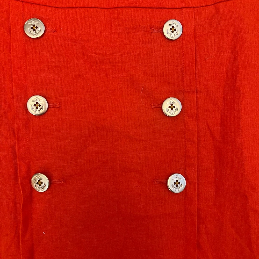 Linen skirt anchor button sailor - Picture 2 of 5